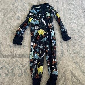 Little Sleepies Colorful Dinosaur Footie Pajama